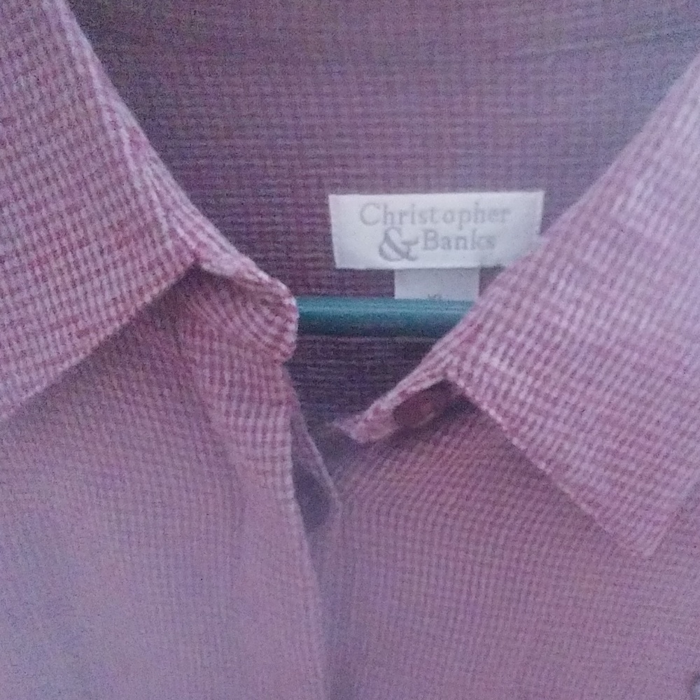 4/$25 Christopher Banks L/s blouse